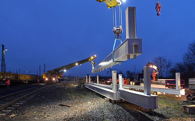 Transport von Torsionsbalken für Lärmschutzwände